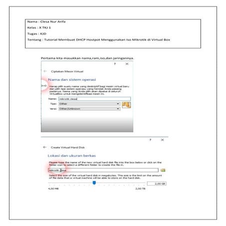 Clesa nur arifa tutorial hospot  x tkj 1