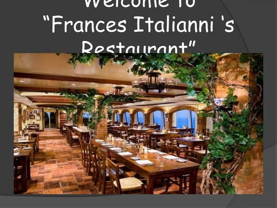 Clet,frances italianni's restaurant