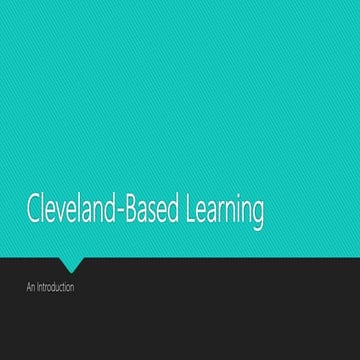Cleveland Based Learning Project 2016
