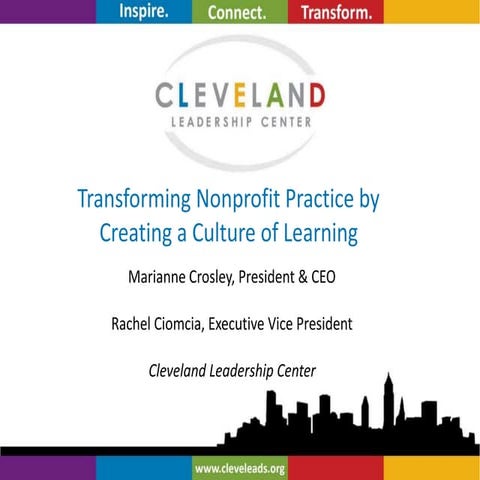 Cleveland leadership center - Marianne Crosley and Rachel Ciomcia