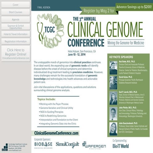 The Clinical Genome Conference 2014
