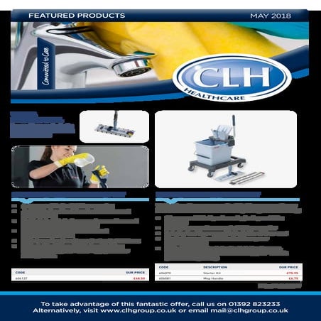 CLH Featured Products - Vileda Professional | PDF