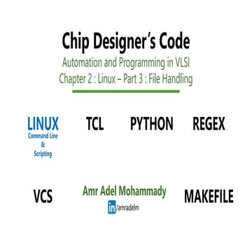 Chip Designer's Code - Linux Terminal Part 3 - File Handling