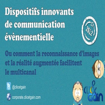 Dispositifs innovants de communication évènementielle