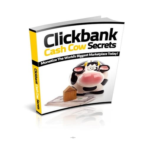 Clickbank cash cow_secrets