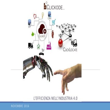 Piattaforme Industry4.0 pronte per l'applicazione in industria, logistica e b...