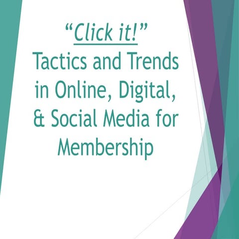 Click it! Membership Webinar
