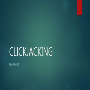Clickjacking