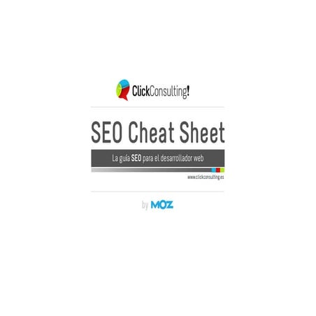 Seo Cheat Sheet