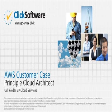 ClickSoftware AWS Customer Case
