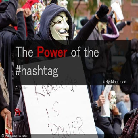 Clicktivism power of the #hashtag 