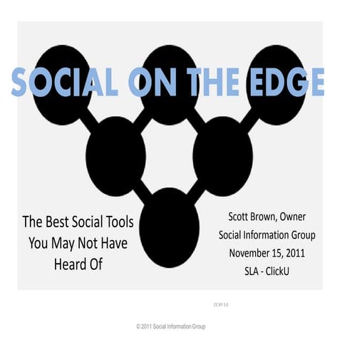 Social on the Edge: The best social tools you may not have heard of