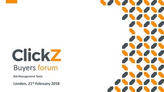 ClickZ Buyers Forum - Bid management - PPC, Social Media, Display