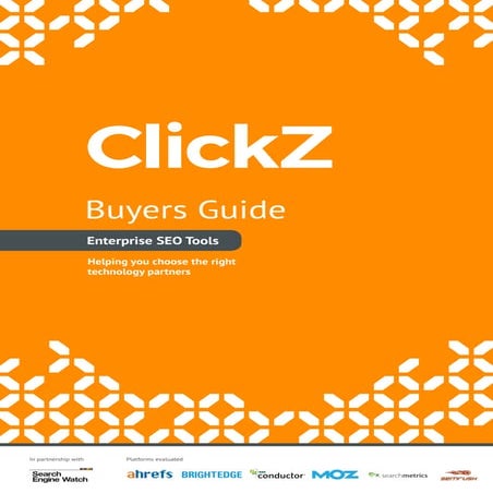 ClickZ SEO Tools Buyers Guide