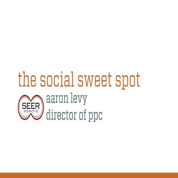 Finding your sweet spot advertising on social networks