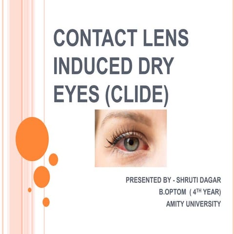 Contact Lens Induced Dry Eyes (CLIDE)