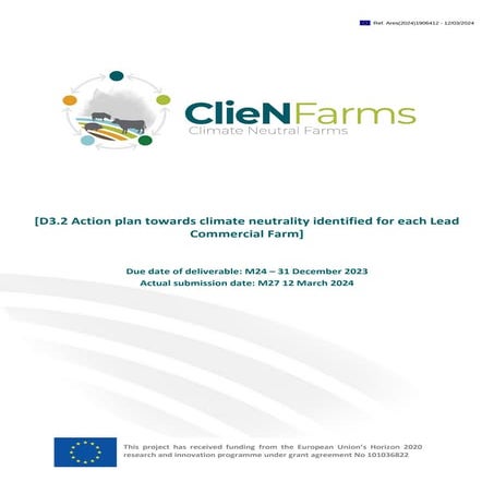 ClieNFarms D3.2  Action Plan for Transition