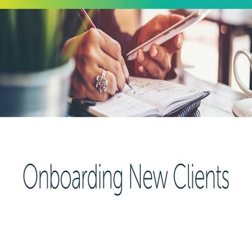 Creating A New Client Onboarding System