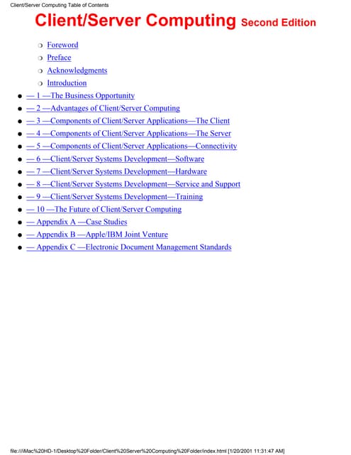 Client server-computing
