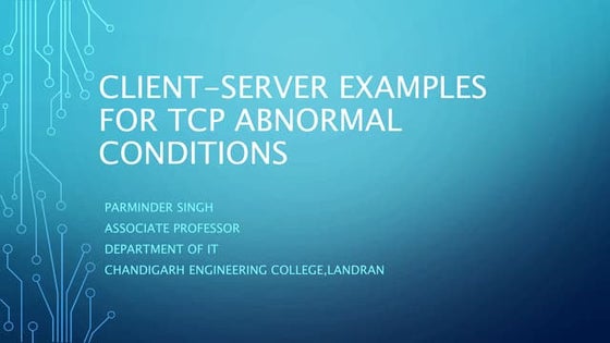 #1 (TCPvs. UDP) | PPT