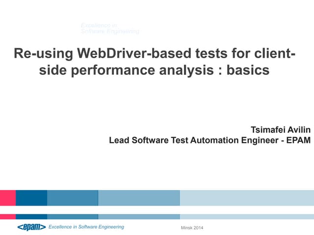 Client side performance analysis