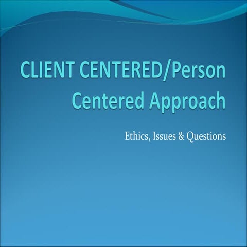Client centered Therapy