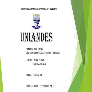 CLIENTE - SERVIDOR 2 Y 3 CAPAS