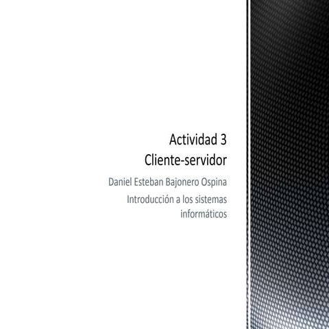 Cliente informatico | PPTX