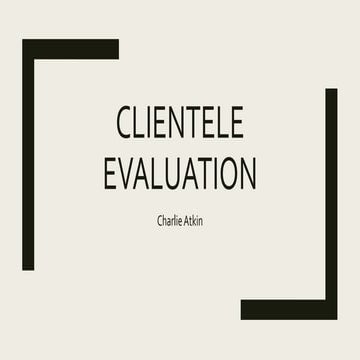 Client Evaluation 4