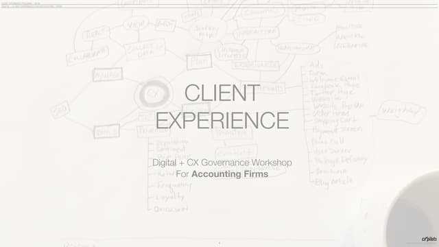Client experience Workshop for Accounting Firms