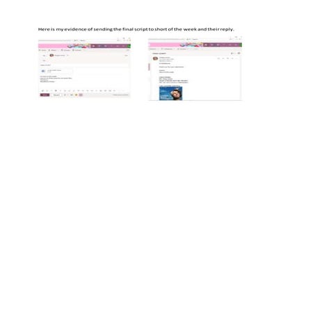 Client feedback evidence