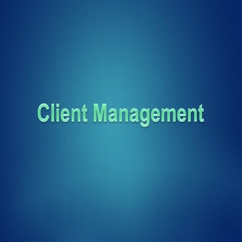 Client management