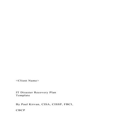 Disaster Recovery Status Report 22 Feb2012 | DOCX