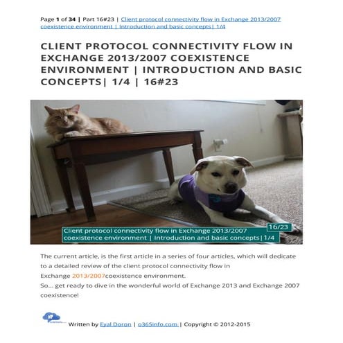 Client protocol connectivity flow in Exchange 2013/2007 coexistence | Introdu...