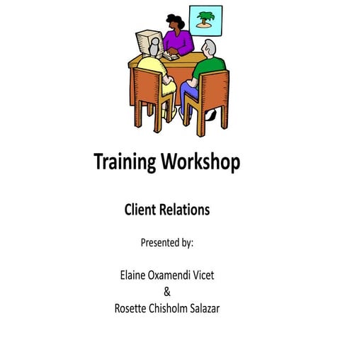 Client relations training workshop