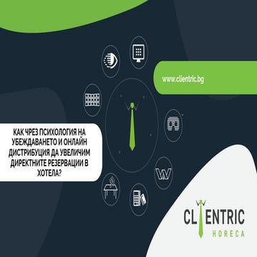 Clientric HoReCa_Marketing Solutions + Online Distribution for Hotels