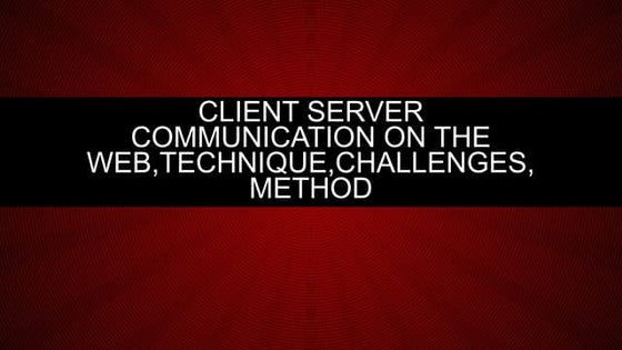 Client server architecture | PPT