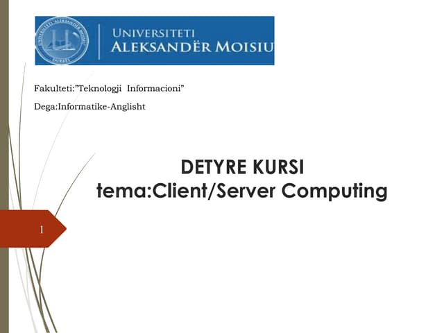 Client server | PPT