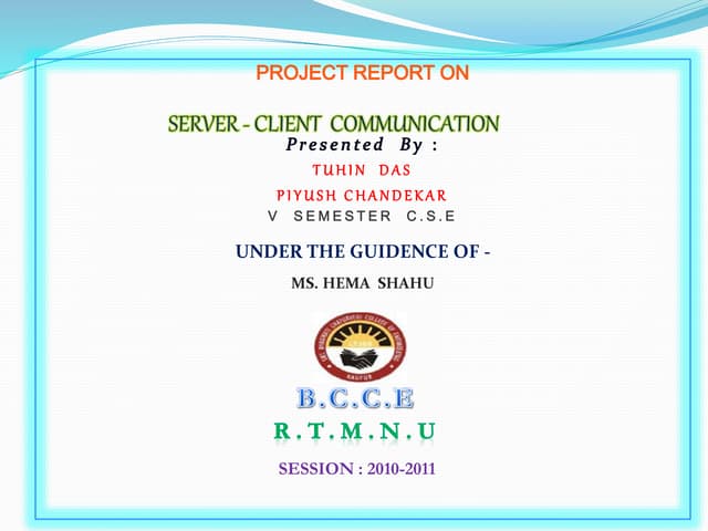 Clientserver Presentation