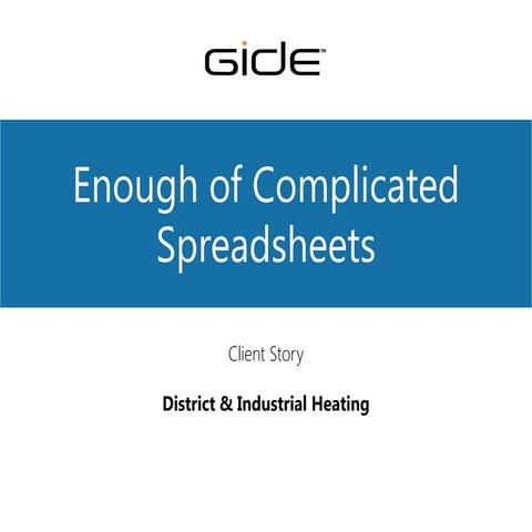 Client Story, District Heating