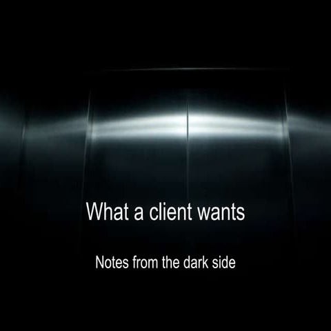 The view from the dark side