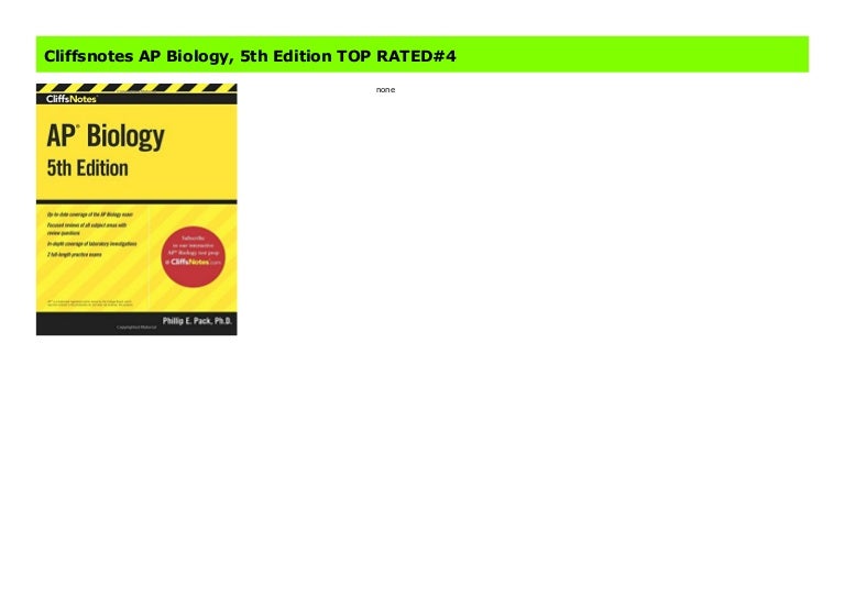 Cliffsnotes AP Biology, 5th Edition TOP RATED4