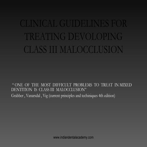 Class 3 malocclusions /certified fixed orthodontic courses by Indian dental a...
