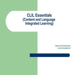 Clil presentation