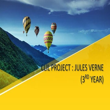 Clil project jules verne