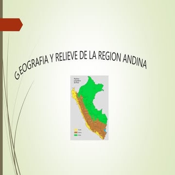 Relieve de la sierra | PPTX
