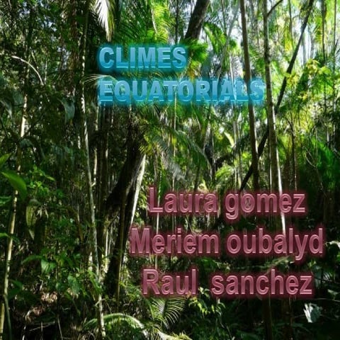 Clima equatorial 1r ESO D