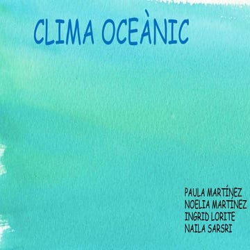 Clima oceànic (1A)