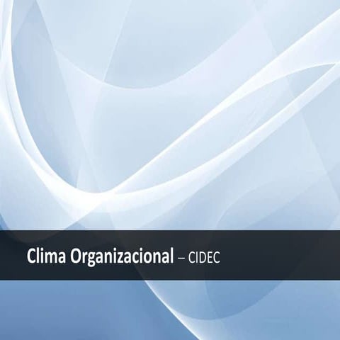 Clima organizacional
