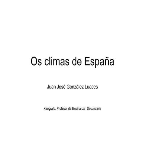  os Climas de españa